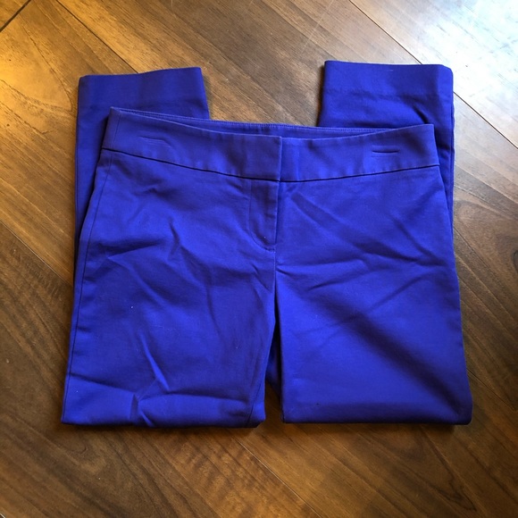 LOFT Pants - LOFT Marisa ankle purple crop pants petite